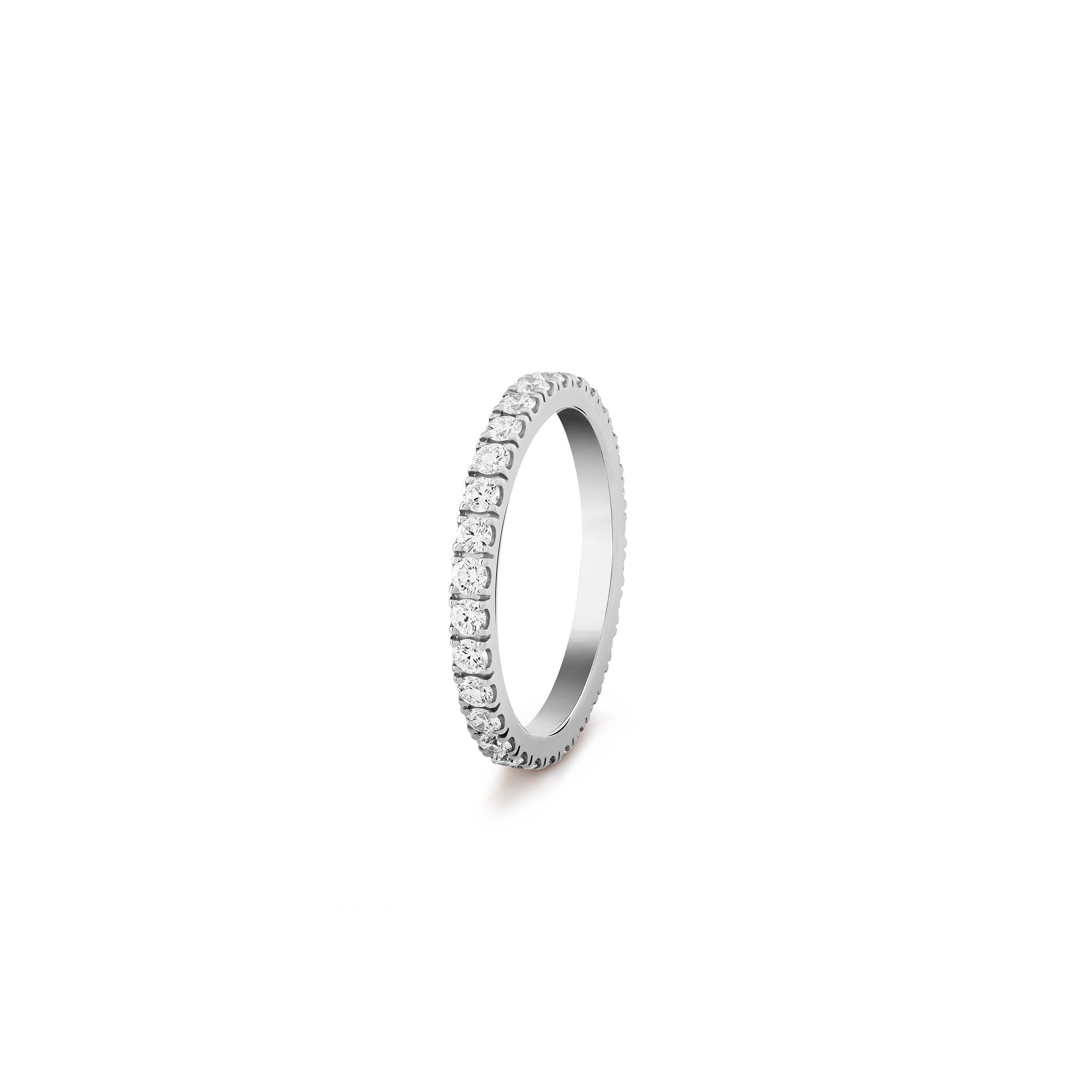 V*N CL*F arpels fÉlicitÉ wedding band, 2.1 mm - white gold, diamond  vcarp7rg00